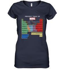 Marvel Ultimate Periodic Table Of Elements Women's V-Neck T-Shirt Women's V-Neck T-Shirt - skytshirtshop