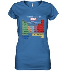 Marvel Ultimate Periodic Table Of Elements Women's V-Neck T-Shirt Women's V-Neck T-Shirt - skytshirtshop