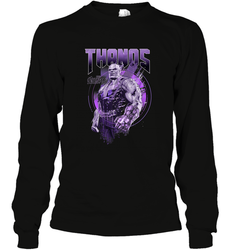 Marvel Infinity War Thanos Purple Distressed Long Sleeve T-Shirt