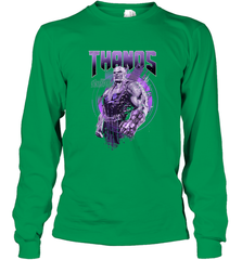 Marvel Infinity War Thanos Purple Distressed Long Sleeve T-Shirt Long Sleeve T-Shirt - skytshirtshop