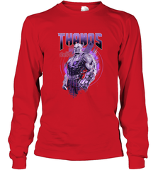 Marvel Infinity War Thanos Purple Distressed Long Sleeve T-Shirt Long Sleeve T-Shirt - skytshirtshop