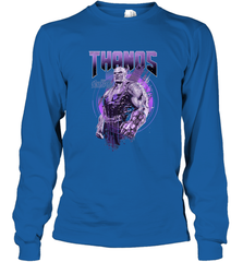 Marvel Infinity War Thanos Purple Distressed Long Sleeve T-Shirt Long Sleeve T-Shirt - skytshirtshop