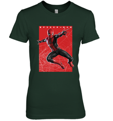 Marvel Spider Man Far From Home Web Swinging Poster Women's Premium T-Shirt Women's Premium T-Shirt - skytshirtshop