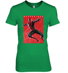 Marvel Spider Man Far From Home Web Swinging Poster Women's Premium T-Shirt Women's Premium T-Shirt - skytshirtshop