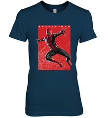 Marvel Spider Man Far From Home Web Swinging Poster Women's Premium T-Shirt Women's Premium T-Shirt - skytshirtshop