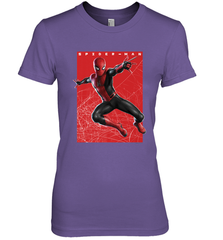 Marvel Spider Man Far From Home Web Swinging Poster Women's Premium T-Shirt Women's Premium T-Shirt - skytshirtshop