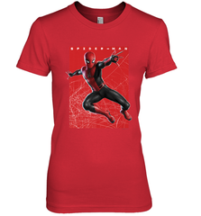 Marvel Spider Man Far From Home Web Swinging Poster Women's Premium T-Shirt Women's Premium T-Shirt - skytshirtshop