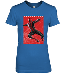 Marvel Spider Man Far From Home Web Swinging Poster Women's Premium T-Shirt Women's Premium T-Shirt - skytshirtshop