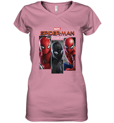 Marvel Spider Man Far From Home Suit Panel Logo Women's V-Neck T-Shirt Women's V-Neck T-Shirt - skytshirtshop