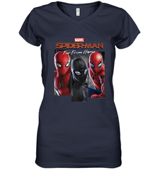 Marvel Spider Man Far From Home Suit Panel Logo Women's V-Neck T-Shirt Women's V-Neck T-Shirt - skytshirtshop