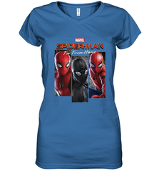 Marvel Spider Man Far From Home Suit Panel Logo Women's V-Neck T-Shirt Women's V-Neck T-Shirt - skytshirtshop