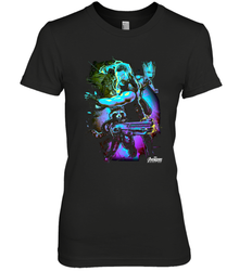 Marvel Infinity War Thor Rocket Groot Neon Women's Premium T-Shirt