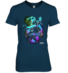 Marvel Infinity War Thor Rocket Groot Neon Women's Premium T-Shirt Women's Premium T-Shirt - skytshirtshop