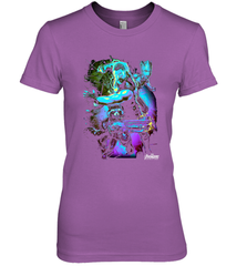 Marvel Infinity War Thor Rocket Groot Neon Women's Premium T-Shirt Women's Premium T-Shirt - skytshirtshop