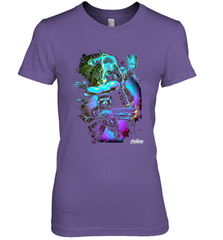 Marvel Infinity War Thor Rocket Groot Neon Women's Premium T-Shirt Women's Premium T-Shirt - skytshirtshop