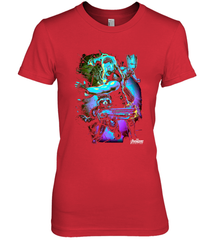 Marvel Infinity War Thor Rocket Groot Neon Women's Premium T-Shirt Women's Premium T-Shirt - skytshirtshop