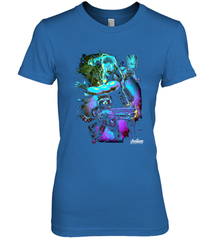 Marvel Infinity War Thor Rocket Groot Neon Women's Premium T-Shirt Women's Premium T-Shirt - skytshirtshop