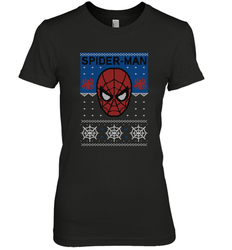 Marvel Spider Man Mask Christmas Sweater Women's Premium T-Shirt