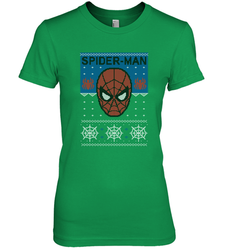 Marvel Spider Man Mask Christmas Sweater Women's Premium T-Shirt