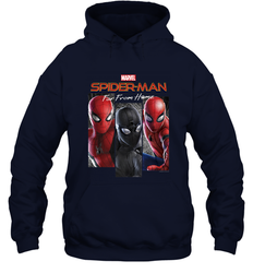 Marvel Spider Man Far From Home Suit Panel Logo Hooded Sweatshirt