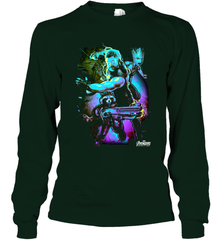 Marvel Infinity War Thor Rocket Groot Neon Long Sleeve T-Shirt Long Sleeve T-Shirt - skytshirtshop