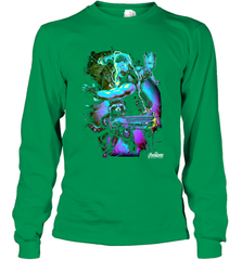 Marvel Infinity War Thor Rocket Groot Neon Long Sleeve T-Shirt Long Sleeve T-Shirt - skytshirtshop