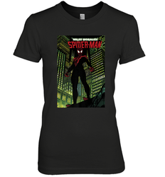 Marvel Miles Morales_ Spider Man Comic Cover Women's Premium T-Shirt