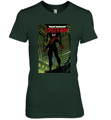Marvel Miles Morales_ Spider Man Comic Cover Women's Premium T-Shirt Women's Premium T-Shirt - skytshirtshop