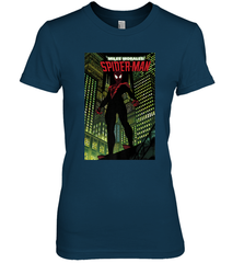 Marvel Miles Morales_ Spider Man Comic Cover Women's Premium T-Shirt Women's Premium T-Shirt - skytshirtshop