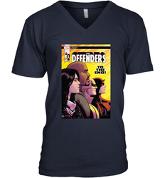 Marvel The Defenders To The End! Men's V-Neck