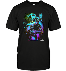Marvel Infinity War Thor Rocket Groot Neon Men's T-Shirt