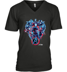 Marvel Avengers Infinity War Tech Group Men's V-Neck Men's V-Neck - skytshirtshop