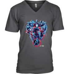 Marvel Avengers Infinity War Tech Group Men's V-Neck Men's V-Neck - skytshirtshop