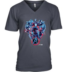 Marvel Avengers Infinity War Tech Group Men's V-Neck Men's V-Neck - skytshirtshop