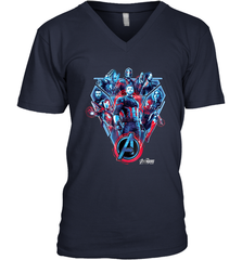 Marvel Avengers Infinity War Tech Group Men's V-Neck Men's V-Neck - skytshirtshop
