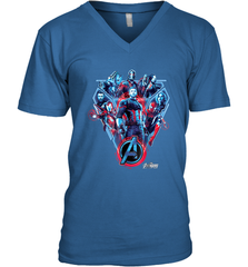 Marvel Avengers Infinity War Tech Group Men's V-Neck Men's V-Neck - skytshirtshop