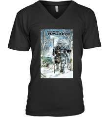 Marvel Old Man Hawkeye Comic Cover Men's V-Neck Men's V-Neck - skytshirtshop