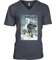 Marvel Old Man Hawkeye Comic Cover Men's V-Neck Men's V-Neck - skytshirtshop