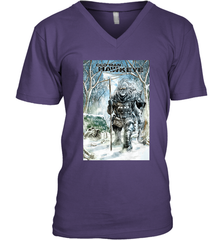 Marvel Old Man Hawkeye Comic Cover Men's V-Neck Men's V-Neck - skytshirtshop