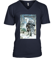 Marvel Old Man Hawkeye Comic Cover Men's V-Neck