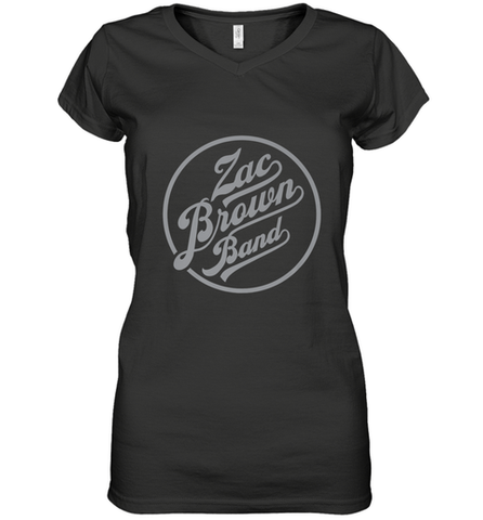 Zac Brown Band  Original ZBB Logo Women's V-Neck T-Shirt Women's V-Neck T-Shirt / Black / S Women's V-Neck T-Shirt - skytshirtshop