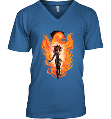 Marvel X Men Rise Of The Dark Phoenix Flames Men's V-Neck Men's V-Neck - skytshirtshop