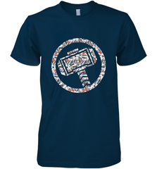 Marvel Avengers Thor Floral Hammer Symbol Men's Premium T-Shirt Men's Premium T-Shirt - skytshirtshop
