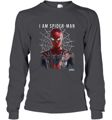 Marvel Infinity War I Am Spider Man Web Graphic Long Sleeve T-Shirt Long Sleeve T-Shirt - skytshirtshop