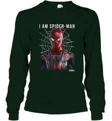 Marvel Infinity War I Am Spider Man Web Graphic Long Sleeve T-Shirt Long Sleeve T-Shirt - skytshirtshop