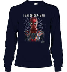 Marvel Infinity War I Am Spider Man Web Graphic Long Sleeve T-Shirt Long Sleeve T-Shirt - skytshirtshop