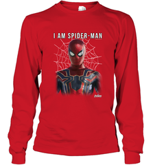 Marvel Infinity War I Am Spider Man Web Graphic Long Sleeve T-Shirt Long Sleeve T-Shirt - skytshirtshop