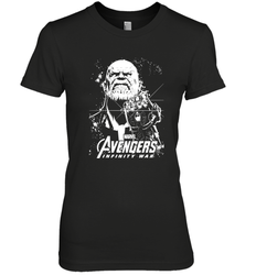 Marvel Infinity War Thanos Unicolor Stamp Women's Premium T-Shirt