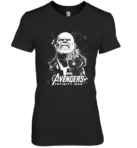 Marvel Infinity War Thanos Unicolor Stamp Women's Premium T-Shirt Women's Premium T-Shirt / Black / XS Women's Premium T-Shirt - skytshirtshop