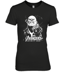 Marvel Infinity War Thanos Unicolor Stamp Women's Premium T-Shirt Women's Premium T-Shirt - skytshirtshop